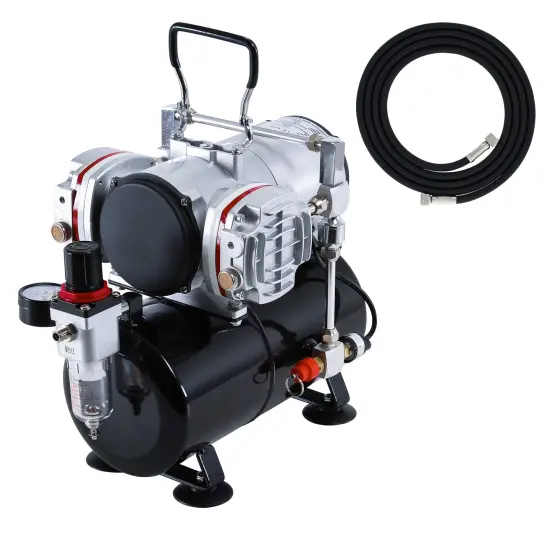Twin Piston Airbrush Air Compressor {1}