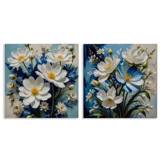 Stupell Industries Bold Floral Bunches 2 pc Canvas Wall Art Set Design by Yuri Khrushch {1}