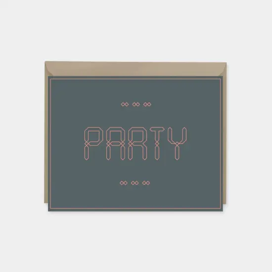 Party Invitation Card, Moroccan Design {7}