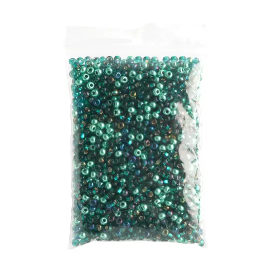 John Bead 6/0 Mixed Czech Glass Seed Beads, 100g Peppermint Mix {4}