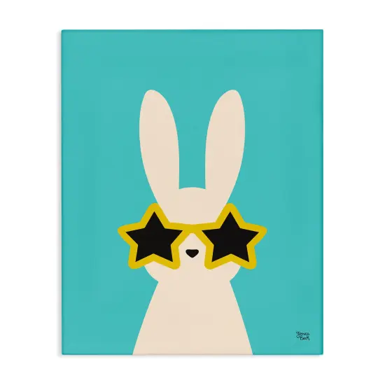 Stupell Industries Rabbit & Star Sunglasses Canvas Wall Art Design by Jessica Beck {1}