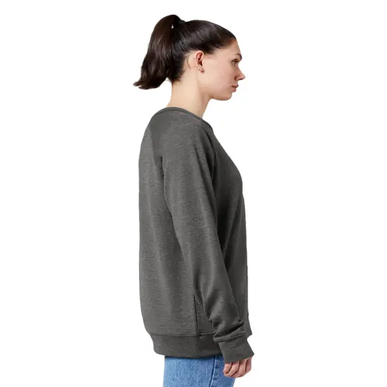 Lane Seven&reg; Unisex French Terry Crewneck Sweatshirt HEATHER CHARCOAL {3}