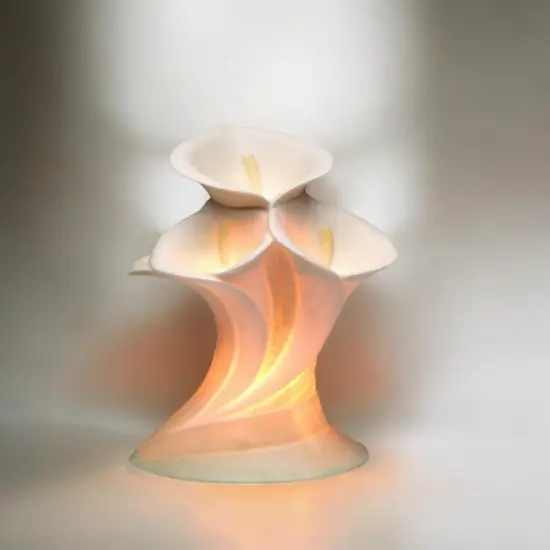 Ceramic Lily Flower Nightlight, Home Decor, Wedding Decor, Gift for Her, Gift for Mom {1}