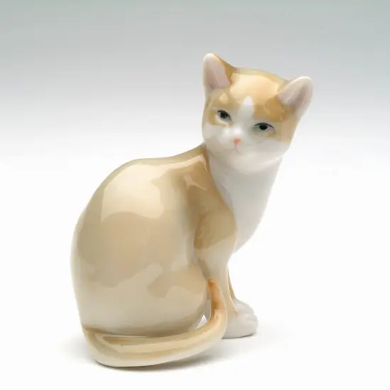 Ceramic Cat Looking Back Figurine, Home D&eacute;cor, Gift for Her, Gift for Mom, Kitchen D&eacute;cor, Cat Lovers Gift, Pet Loss Gift {3}