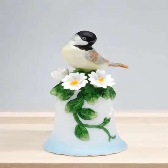 Ceramic Mini Dove Bird Bell, Birdwatcher Gift, Gift for Her, Gift for Mom, Home Decor {2}