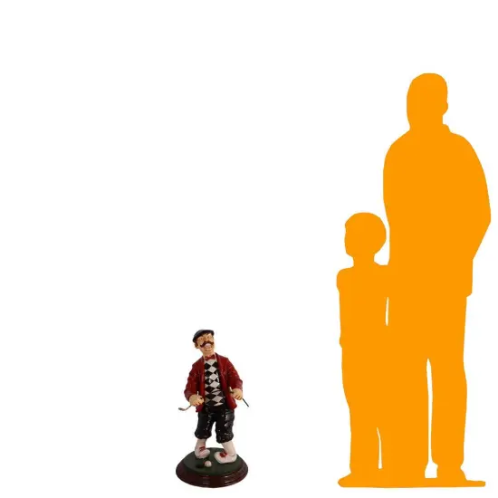 Golfer Frustrated Small Statue {2}