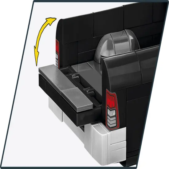 COBI RAM 1500 Police Vehicle Model Building Set, 203 Pieces {4}