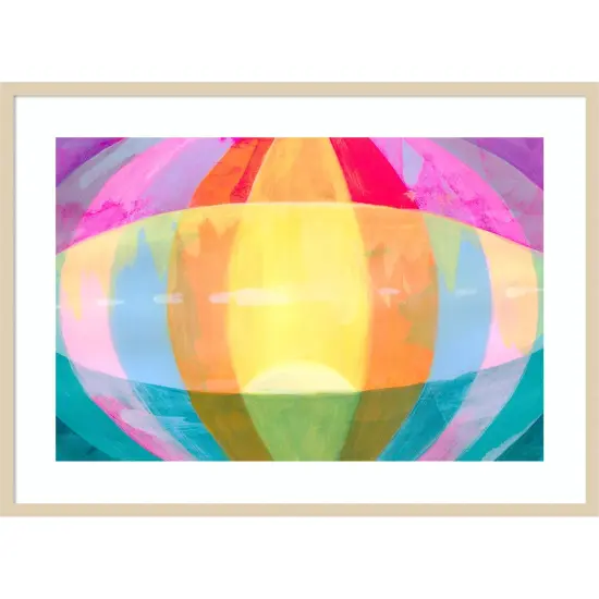 Neon Flare III by Grace Popp Wood Framed Wall Art Print {1}