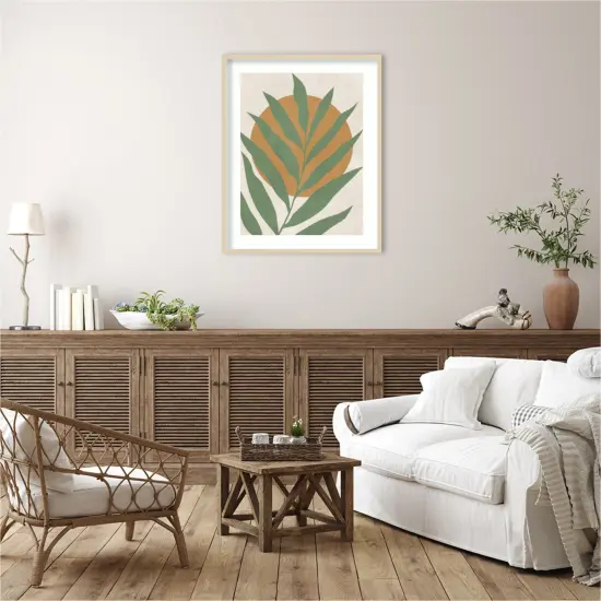 Floral and tropical 3 by Vitor Costa Wood Framed Wall Art Print {5}