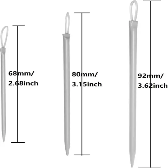 6 Pcs Nylon Thread Rope Threader Yarn Thread Large Eye Wool Needle Threader Weave Knitting Needle Yarn Sewing Needle Sweater Needle Knitting Tool {4}