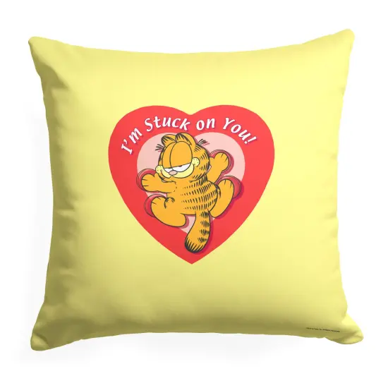 Nickelodeon Garfield Valentine's Day Throw Pillow 18&times;18 Inches Stuck on you {1}