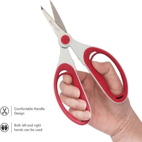 Precision Detail Paper Cutting Craft Scissors, Small Embroidery Sewing Scissors, Sharp Small Blade for Detail Cutting, Ergonomic Comfortable Handles for Maximum Control, Great for Precision Cutting. {2}