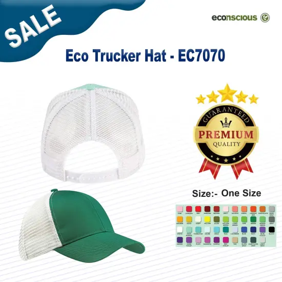 econscious&reg; Eco Trucker Hat CHRCL/ L BR/ OYS {2}