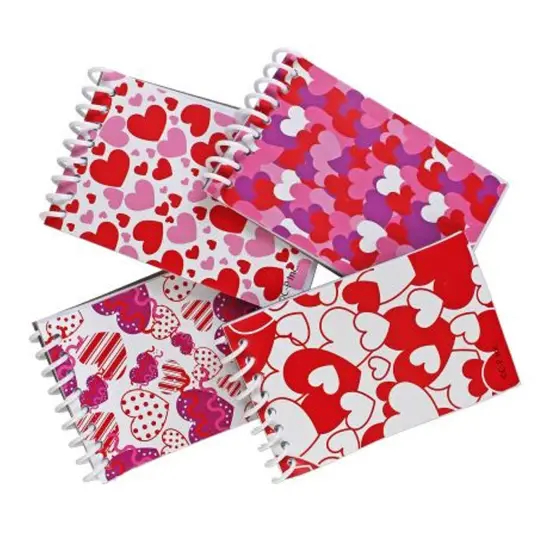 Heart Notebooks 4 Inch Mini Notepads 8 Pieces Per Unit {3}