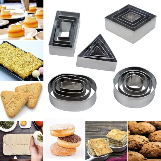 Mini Geometric Cookie Cutter Set for Baking & Decor 20 Pieces {3}