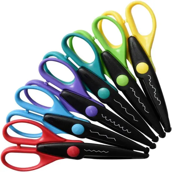 6 Colorful Decorative Edge Craft Scissor Set for Kodak, Lifeprint, Polaroid, HP, Canon, Fujifilm Photo Projects {5}