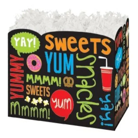 Pack/6: Snack Attack Basket Box - 6-3/4 x 4 x 5" {1}