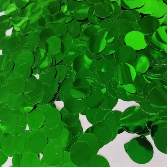 Green Confetti 0.6 inch,Round Green Foil Confetti,Shiny Green Confetti for Party Decoration or Filled Balloons,(3.52 oz) {1}
