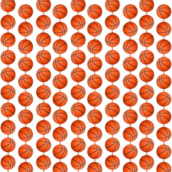 100 Pcs Basketball Garland for Party Banners Sports Theme Party Hanging Decorations Basketball Paper Garland Basketball Birthday Party Slam Dunk Party March Madness Party Decoration {1}