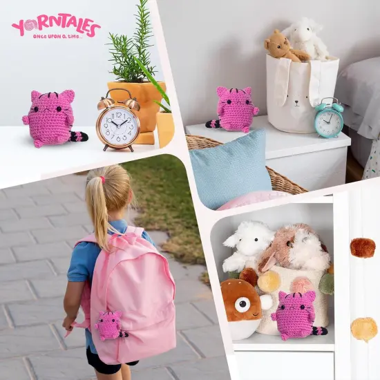 DIY Pink Kitten Crochet Kit &ndash; Beginner-Friendly with Step-by-Step Video Tutorials, Soft Yarn & All Supplies &ndash; Fun Gift for Teens & Adults {5}