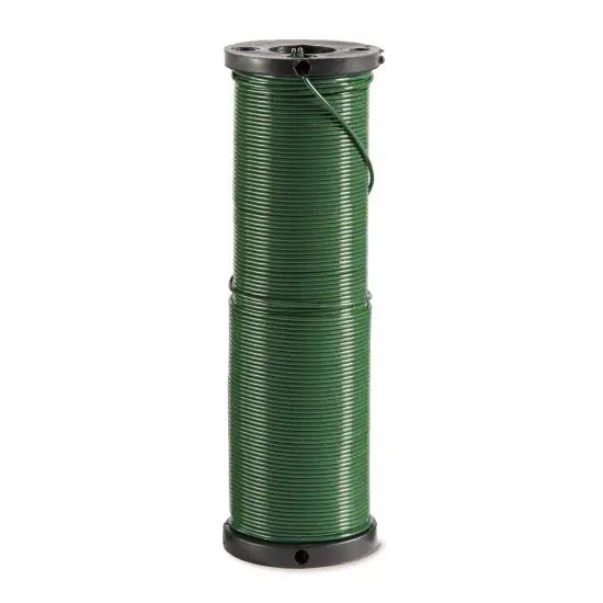 21 Gauge Floral Wire 0.5 Pound Spool Green {1}