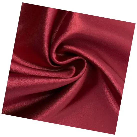 Burgundy Satin Charmeuse Stretch Bridal Satin Fabric for Wedding {5}