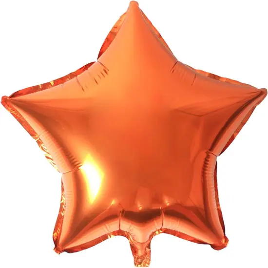 Star Shape Foil Balloons,18 Inch Star Shape Foil Mylar Balloons for Wedding Birthday Party Baby Shower Decoration (Orange,10psc) {1}