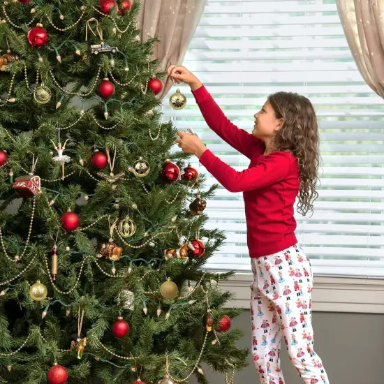 2.36" Christmas Ball Ornaments 36 Pcs Christmas Tree Decorations Set Shatterproof Small Gold Christmas Ornaments Balls with Hanging Loop for Holiday Party Wreath Xmas Tree Decor {4}