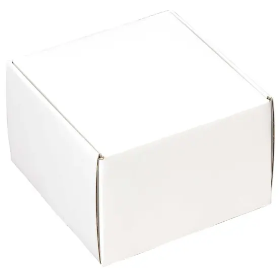 Pack/6: White Decorative Mailer - 9 x 9 x 4" {2}