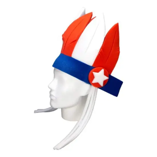 USA Feathers Headband Bold & Patriotic Party Accessory {6}
