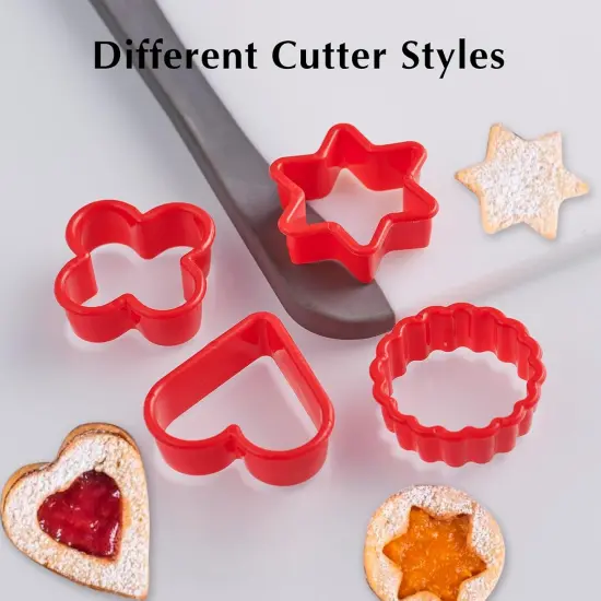 Cookie Cutter Set 24 Pieces Pancake Maker Supplies 2 Inch {4}