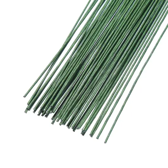 18 Gauge Green Floral Stem Wire for Artificial Flower Making 16 inch,50/Package {3}
