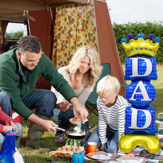 Fathers Day Standing Balloons for Party Decorations, 1Pcs Large Dad Balloon 44.1 Inch(H) x 15.4Inch(W) For Fathers Day Birthday Party Celebrations Decorations {4}