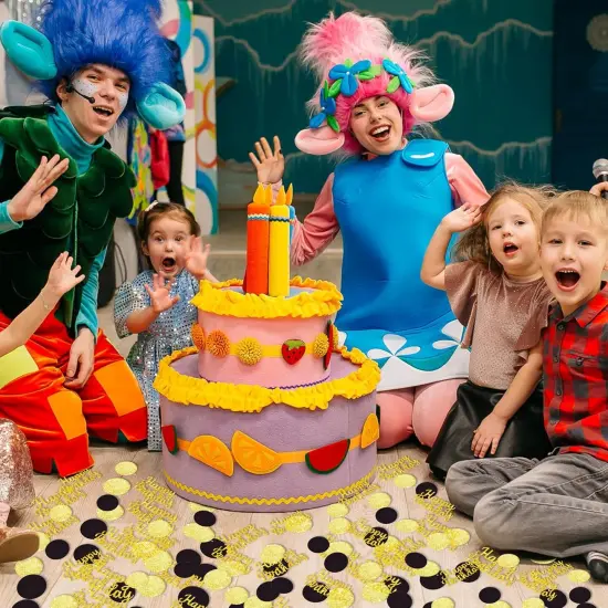 200Pcs Happy Birthday Confetti Glitter Gold and Black Circle Dots Confetti Table confetti For Birthday party Halloween Bachelorette Wedding Baby Shower Decorations {4}