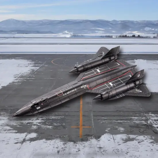 3D Metal Puzzles for Kids, Blackbird SR-71 Metal Aircraft Model Kits, Military Airplane Model Kit to Build for Kids Hobbies {2}