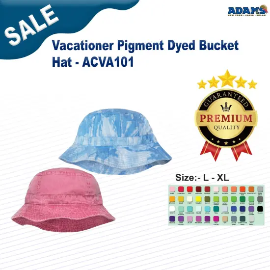Adams&reg; Vacationer Pigment Dyed Bucket Hat NAVY TIE DYE {2}