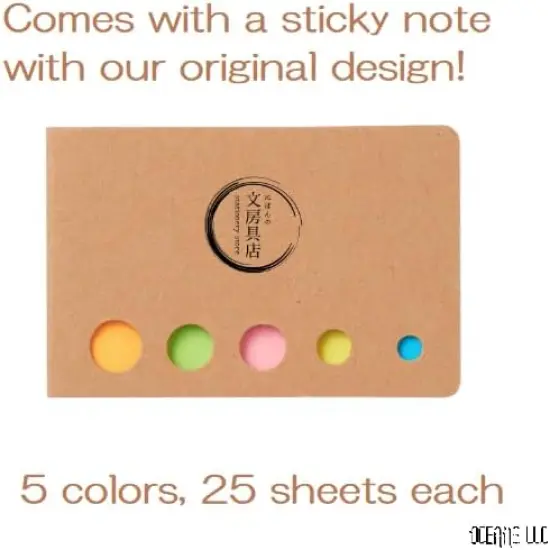 Ballpoint One P Gel Ink Rollerball pen, 0.5mm Black Ink, 3 Body Colors set Sticky Note {5}