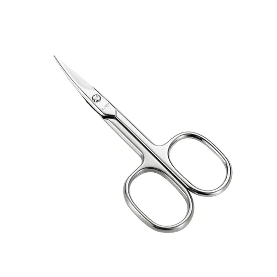 Premium Manicure Scissors Multi-purpose Stainless Steel Cuticle Pedicure Beauty Grooming Kit for Nail, Eyebrow, Eyelash, Dry Skin Curved Blade 3.5 inch {1}