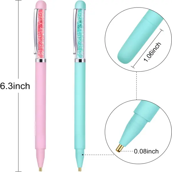 4 Pieces Diamond Painting Drill Pen DIY 5D Diamond Painting Point Drill Pen Nail Point Pen for DIY Nail Craft Sewing Children's Handicraft Point Drill Tools, 4 Colors {2}