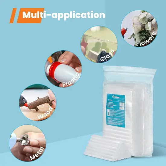 Mini Glue Gun Sticks, 200 Pcs Clear Mini Glue Sticks, 0.27" Diameter and 4" Long Hot Melt Glue Sticks - Compatible with Most Mini Glue Guns {4}