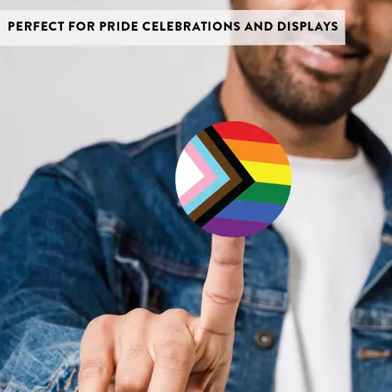 Gay Pride Stickers, Pride Accessories Progress Pride Flag Bulk Pride Merch Gay Stickers, LGBTQ Stickers for Pride Month, Gay Pride Stuff, 40 Pack Bulk Stickers for Small Business, Party {3}
