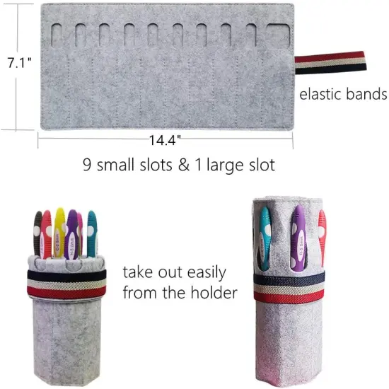 Ergonomic Crochet Hooks with Roll Felt Bag {5}