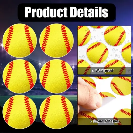 200 Pcs Baseball Softball Helmet Decals Vinyl Sports Softball Stickers Self Adhesive Helmet Stickers Decals Baseball Accessories for Batting {4}