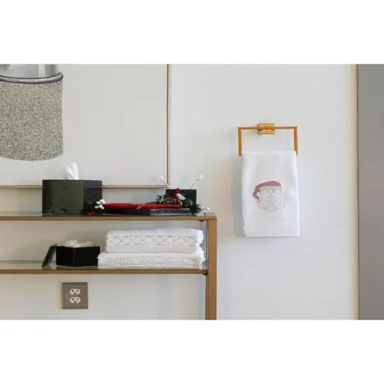 Santa Hand Towel Black {5}