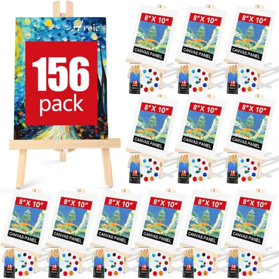 156 PCS Professional Painting Supplies kit for Kids & Adults {1}
