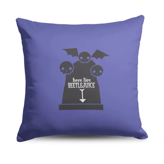 Warner Brothers Beetlejuice 18 Inch Throw Pillow Here Lies {1}