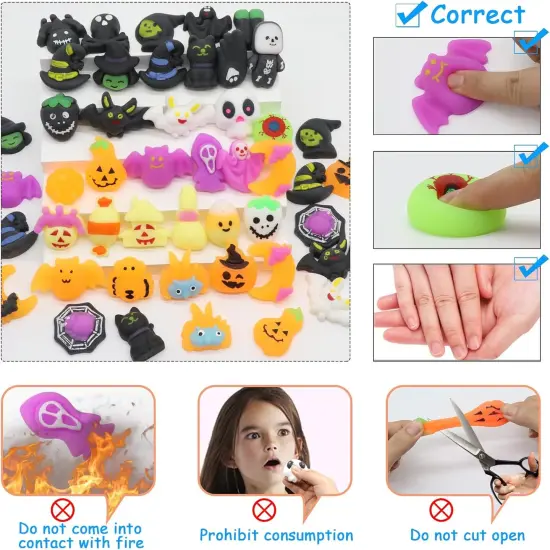 50 PCS Halloween Mochi Squishy Toys {4}