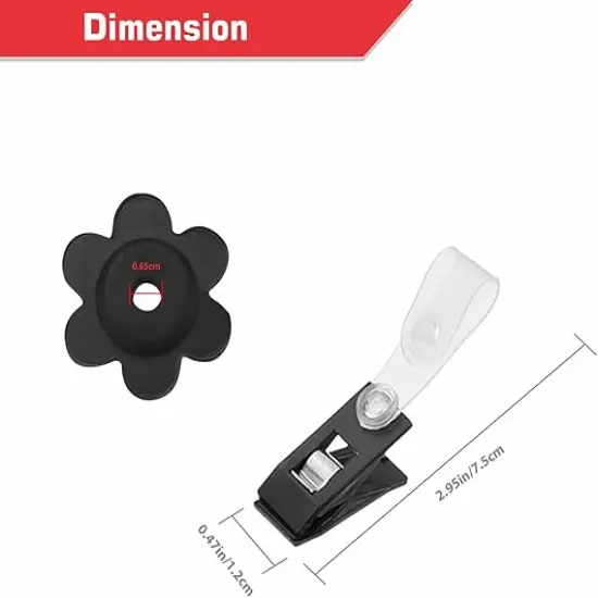 10 Pack Garden Flag Stoppers and Clips &ndash; Adjustable Anti-Wind Rubber Stoppers for Garden Flag Pole Stand &ndash; Flag Holders for Outdoor & Indoor Yard Decor {4}