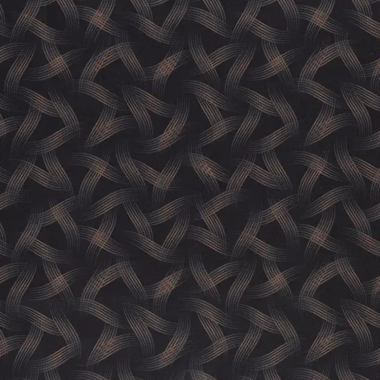 Mook Fabrics Nala Ribbon Print Cotton Fabric [45in. Wide] - By The Yard Brown {1}