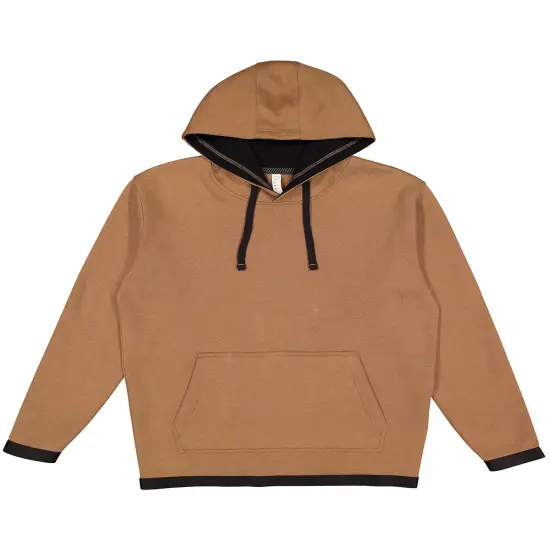 LAt&reg; Adult Statement Fleece Pullover Hoodie COYOTE BRWN/ BLK {1}